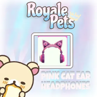 pink cat ear headphones