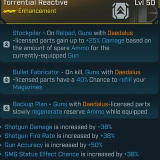 Borderlands 4 Modded Torrential Reactive Enhancement 