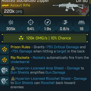 Borderlands 4 Modded Socialized Zipper