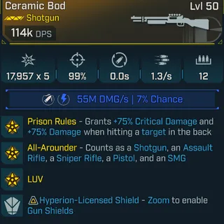 Borderlands 4 Modded Ceramic Bod