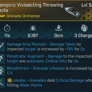 Borderlands 4 Modded Throwing Knife 