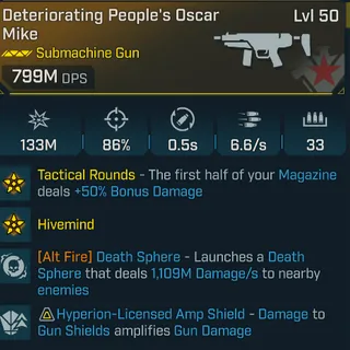 Borderlands 4 Modded 799M DPS SMG