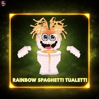 Rainbow Spaghetti Tualetti