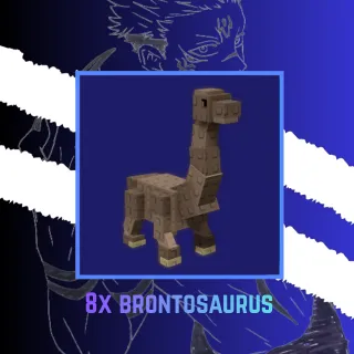 8x Rainbow Brontosaurus