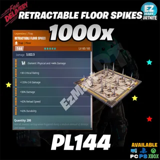 1000 Retractable Floor Spikes