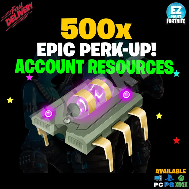 500x Epic Perkup Fortnite Game Items Gameflip