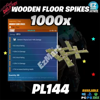 1000 Wooden Floor Spikes