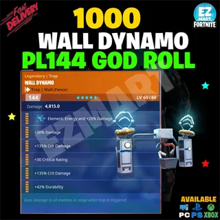 1,000x Wall Dynamo Traps PL144