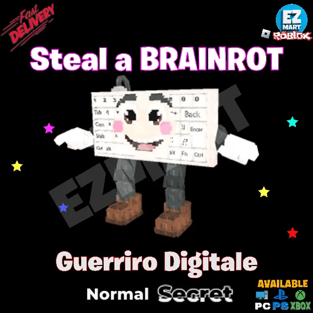 Keyboard Ritual 1x Guerriro Digitale | Steal a Brainrot - Roblox Game Item - Gameflip