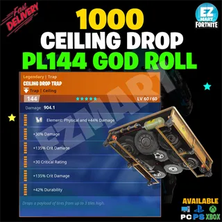 1,000x Ceiling Drop Traps PL144