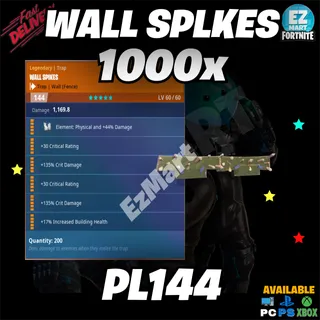 1000 Wall Splkes