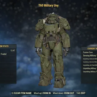 T-60 Military Unyielding (Ultra Rare)