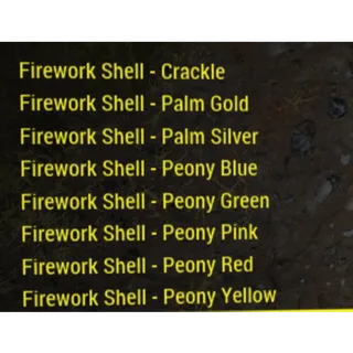 Firework Shell Set