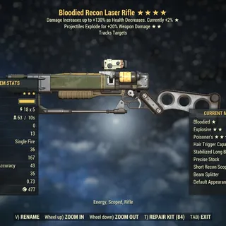 Poisoners Recon Laser rifle (Injected)
