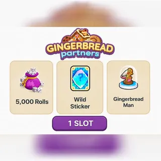 1 SLOT GINGERBREAD PARTNER EVENT 