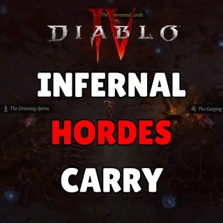 5x Diablo 4 Softcore T8 Horde Carry