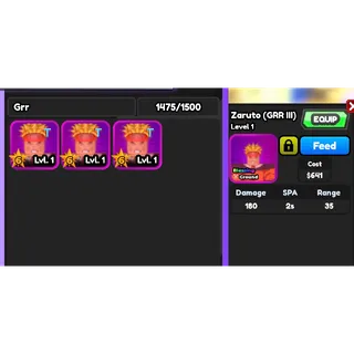 PURE NARUTO GRR SET 1-3