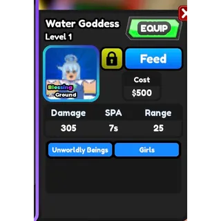 Pure water goddess