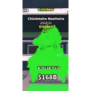 Chicleteira Noelteira rainbow