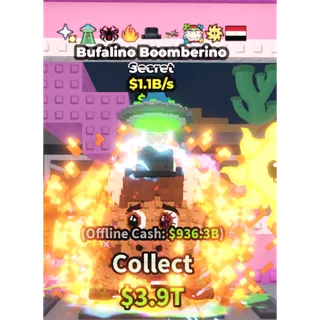 Bufalino Boomberino 1.1B/s Steal a Brainrot