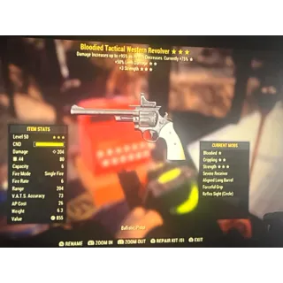 Bloodied western revolver