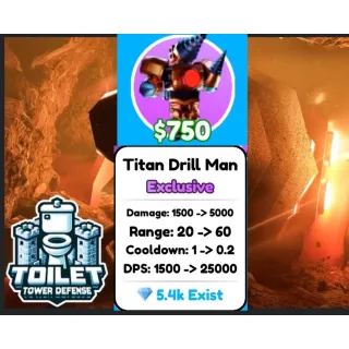 Titan Drill Man Toilet Tower Defense