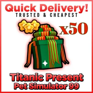 50x Titanic Christmas Present PS99