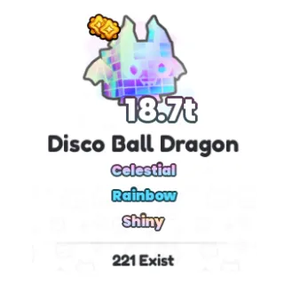 Disco Ball Dragon Rainbow Shiny