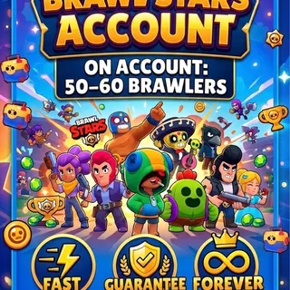 Brawl Stars Game Account 50-60 Brawlers