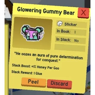 Glowering Gummy Bear