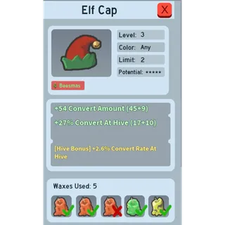 Elf Cap Bee Swarm Simulator