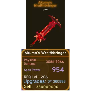 Akumas Wraithbringer 322.22m