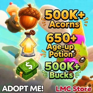🌰500K-800K+ Acorns | 💰500K+ Bucks | 🧪650+ Age-Up Potion