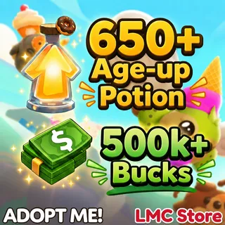 Adopt Me Account | 500K+ Bucks | 650+ Age-Up Potion