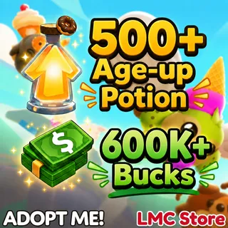 Adopt Me Account | 600K+ Bucks | 500+ Age-Up Potion