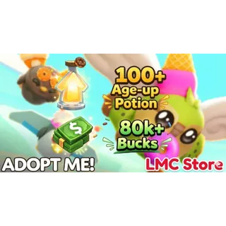 Adopt Me Account | 110+ Pots | 90k+ Bucks |2.7M+ Candy Eggs