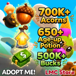 🌰700K+ Acorns | 💰500K+ Bucks | 🧪650+ Age-Up Potion