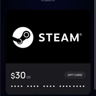 Steam $30 instant delivery!