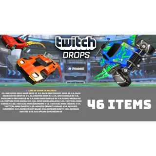 TWITCH DROPS ⭐ 46 items  ⭐ RLCS 2025 Rocket league