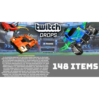 TWITCH DROPS ⭐ 148 items  ⭐ RLCS 2025 Rocket league