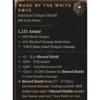 S11 ⭐ 3 GA  Ward of the White Dove