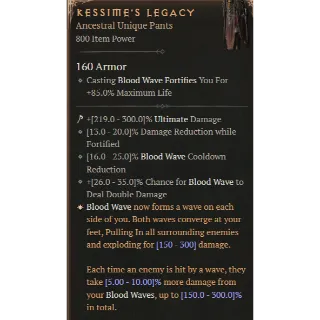 S7  ⭐ Kessime's Legacy  800 IP