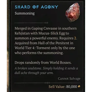 ⭐S11⭐ 1000 Shard of Agony⭐ fast deliver