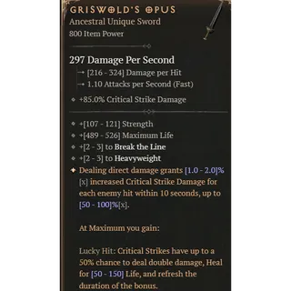 S12 ⭐1 GA  Griswold's Opus