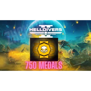 HELLDIVERS 2 ⭐  750 medals