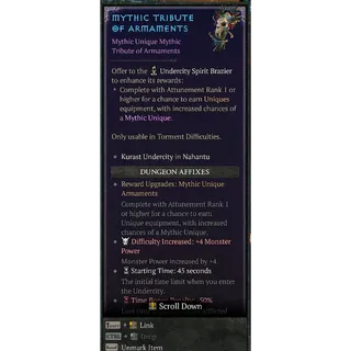 S15 Mythic Tribute of Armaments Torment 12⚡ 