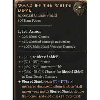 S12 ⭐  4 GA Ward of the White Dove