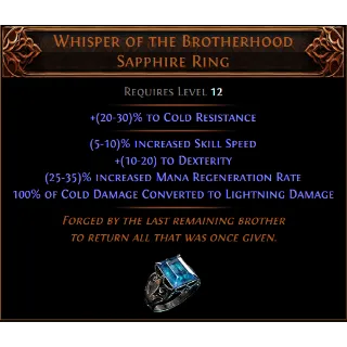 ⭐Whisper of the Brotherhood Sapphire Ring