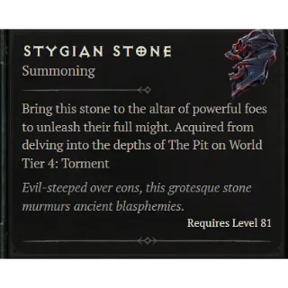 S4⚡ Stygian Stone - Fast delivery