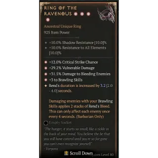 S‍4 / Ring of the Ravenous 925